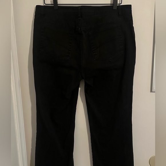 Faded Glory Black Stretch Denim Jeans | Size 14 | Cotton Straight Leg - Picture 7 of 12